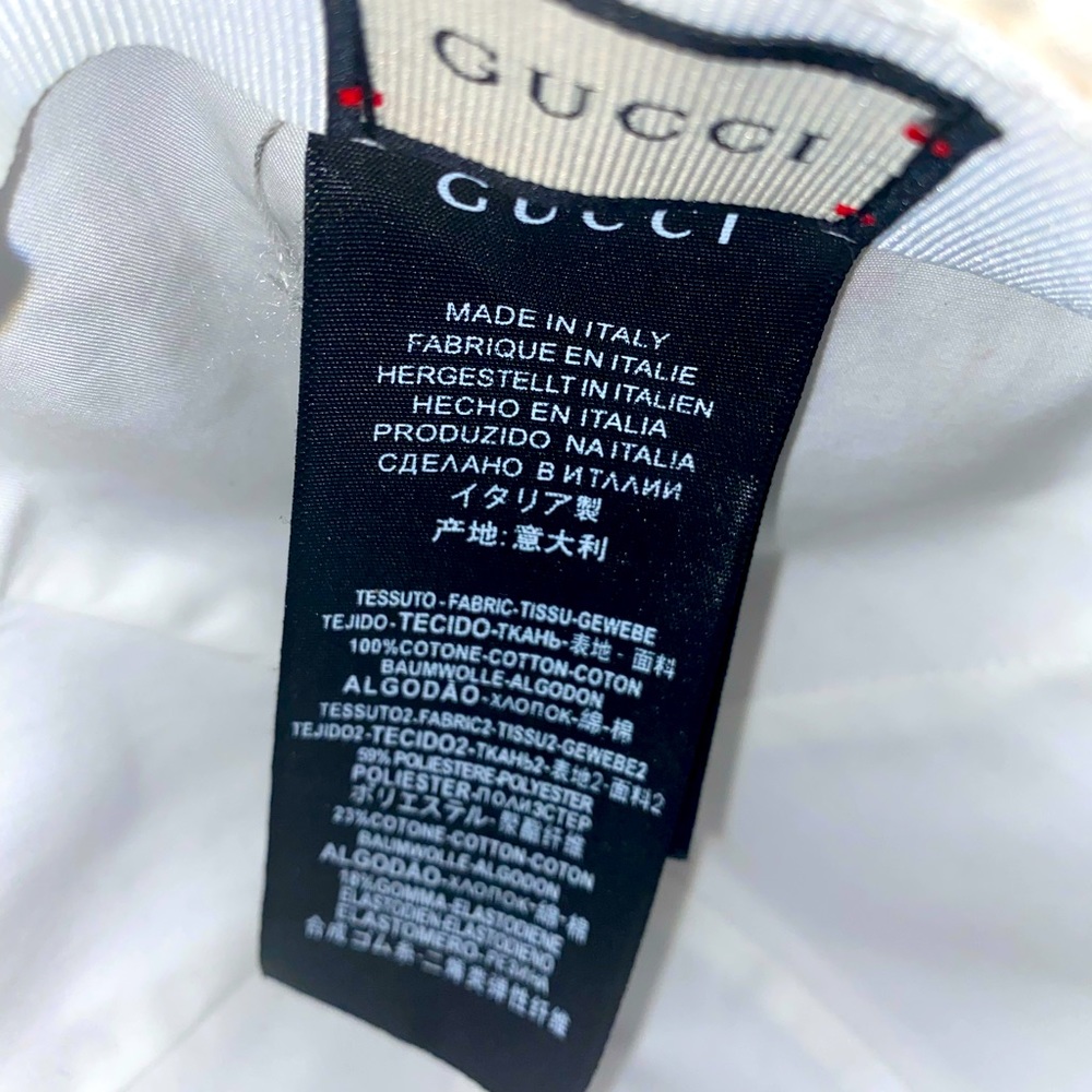 Gucci cream hat